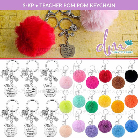 S-KP - Teacher Pom Pom Keychain | Gift