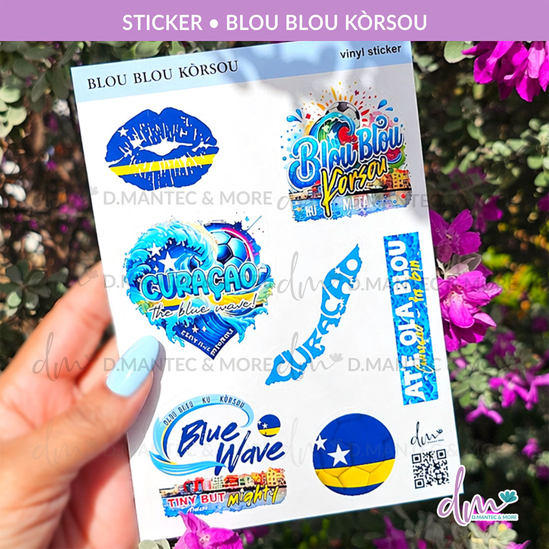 Blou Blou Kòrsou | Sticker
