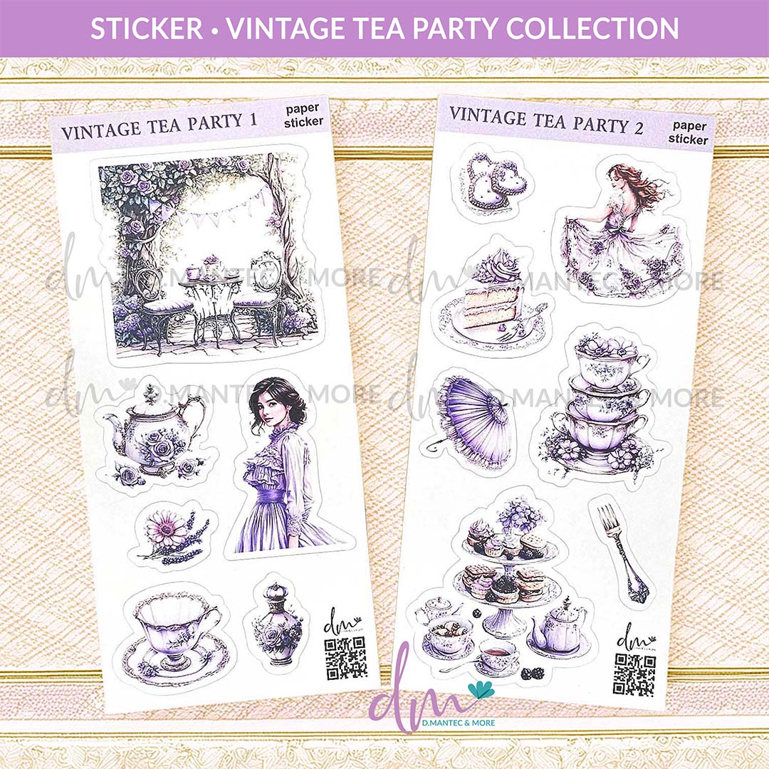 Vintage Tea Party Collection | Sticker