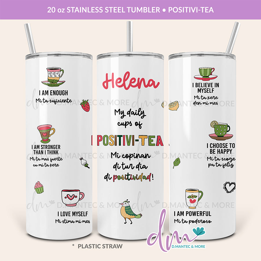 T20 - JOME - Positivi-TEA | Stainless Steel Tumbler
