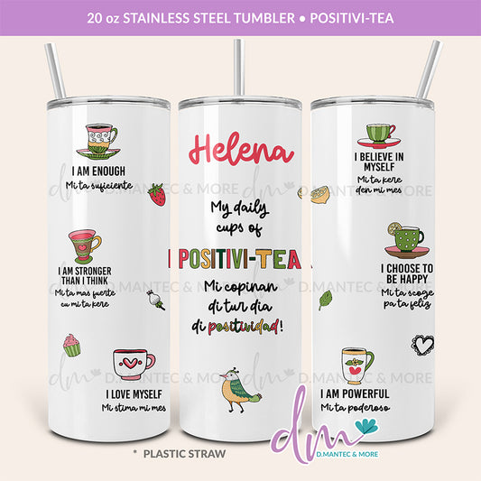 T20 - JOME - Positivi-TEA | Stainless Steel Tumbler