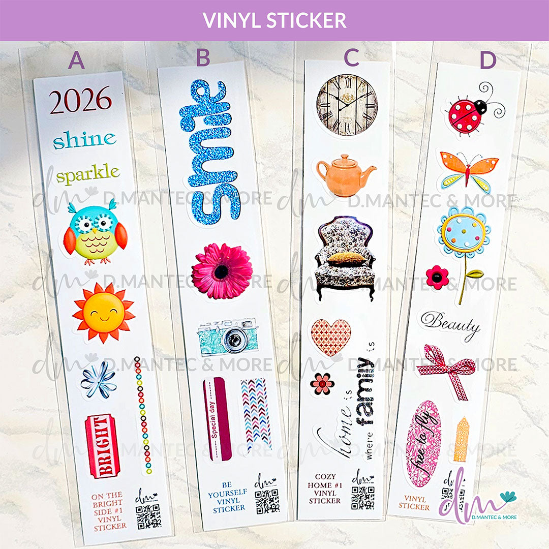 Vinyl Stickers A-B-C-D | VINYL Sticker